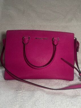 Vintage Michael Kors Large Selma Saffiano Leather Satchel